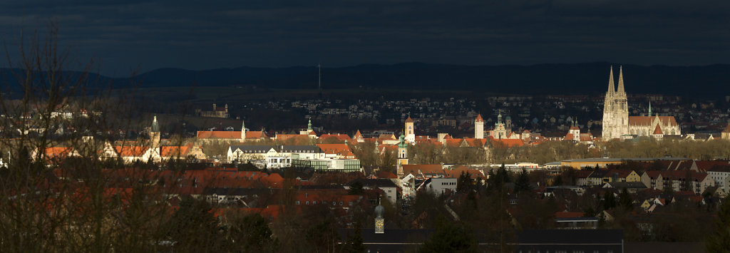 Altstadt im Streiflicht